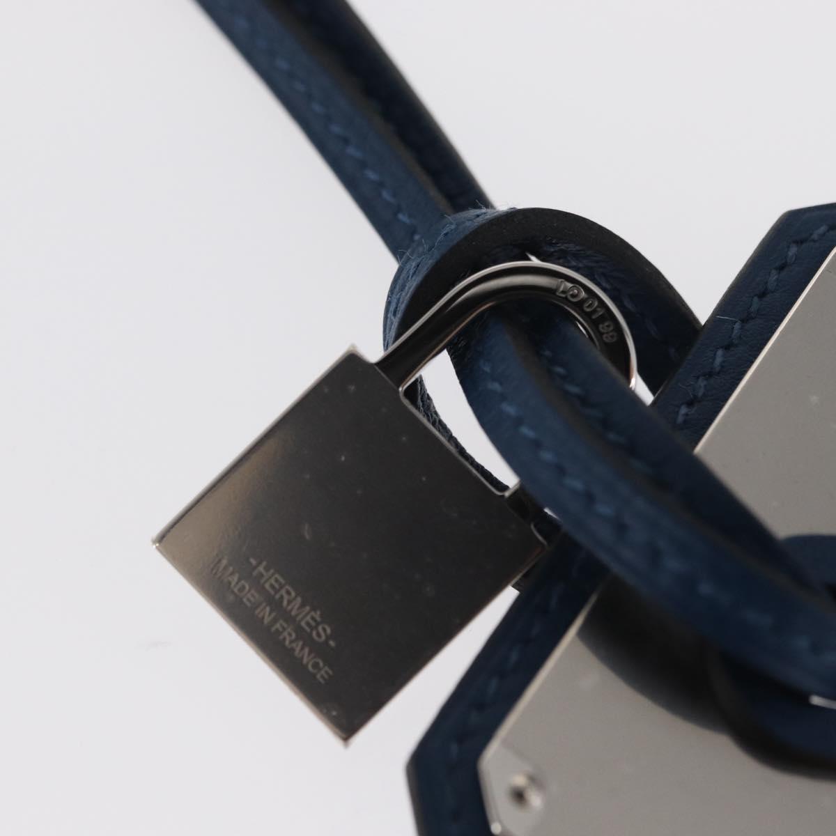 HERMES Okelley GM Necklace Leather Navy Auth 169915SAV - Jerrillo image 6