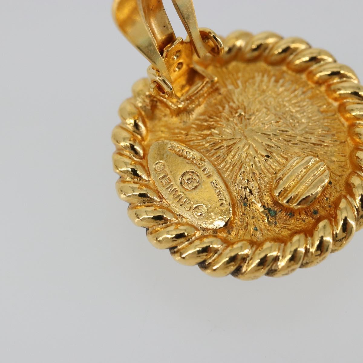 Orecchini CHANEL in metallo color oro con logo CC, autenticazione 175112 - Jerrillo image 5