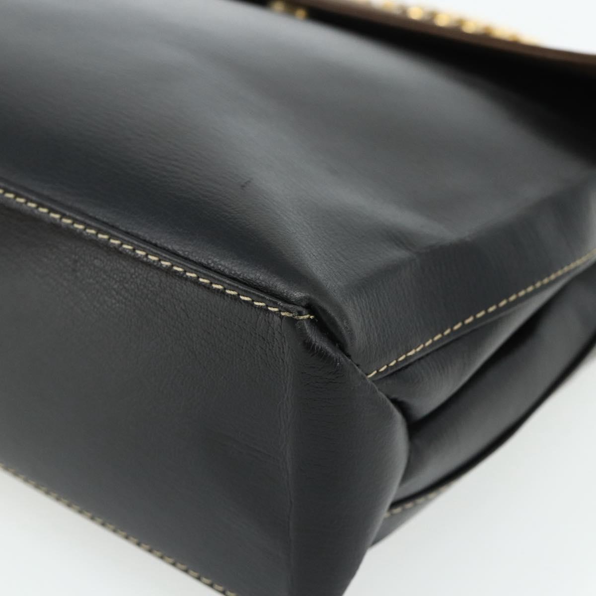LOEWE Velazquez Hand Bag Leather Black Gold Auth 178120A - Jerrillo image 9