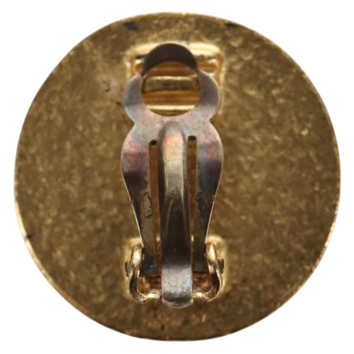 CHANEL Earring metal Gold Tone CC Auth 180939M - Jerrillo image 3