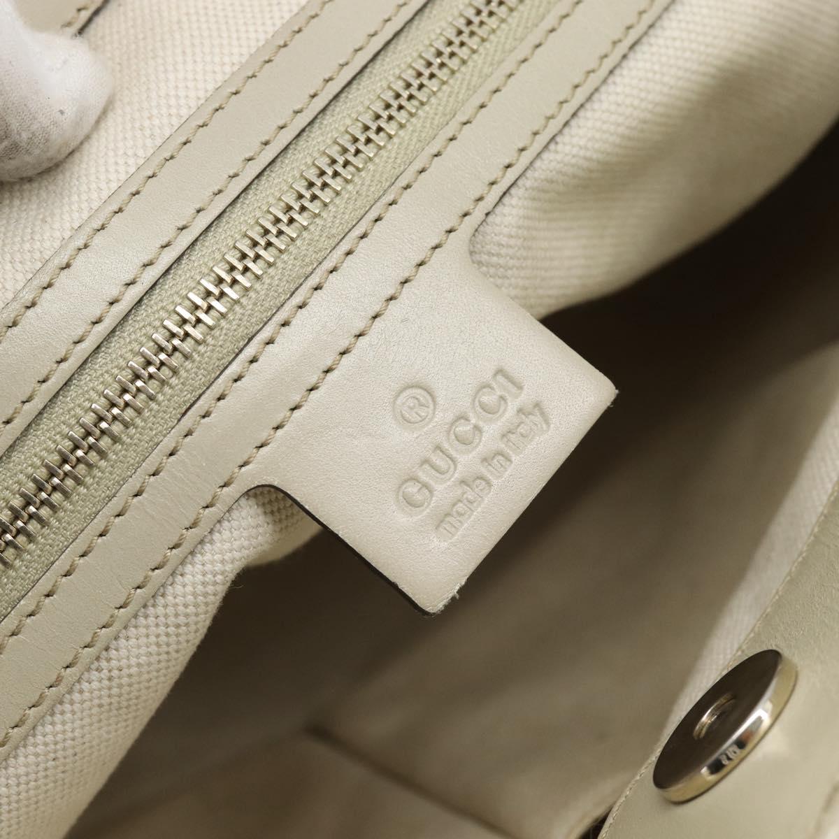 GUCCI GG Canvas Princi Web Sherry Line Tote Bag Beige Gold 257061 Auth 183725 - Jerrillo image 10