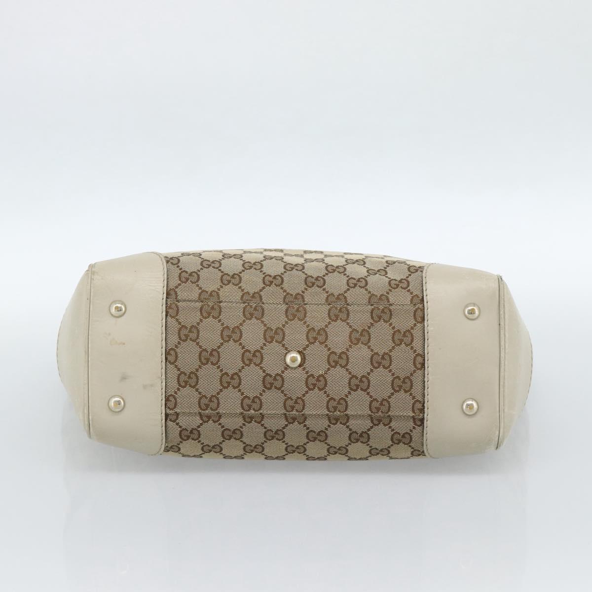 GUCCI GG Canvas Princi Web Sherry Line Tote Bag Beige Gold 257061 Auth 183725 - Jerrillo image 5