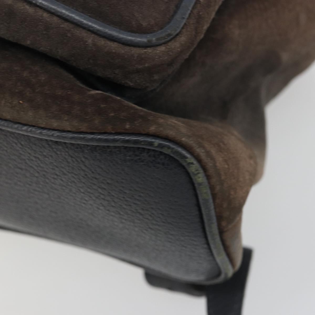 GUCCI Bamboo Backpack Suede Navy Gold 003 2058 0016 Auth 183957 - Jerrillo image 9