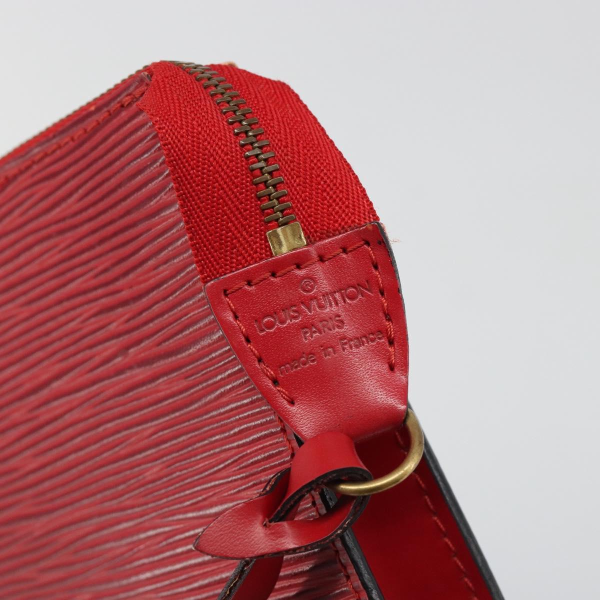 LOUIS VUITTON Epi Pochette Accessoires Pouch Red M52947 LV Auth 184334 - Jerrillo image 9