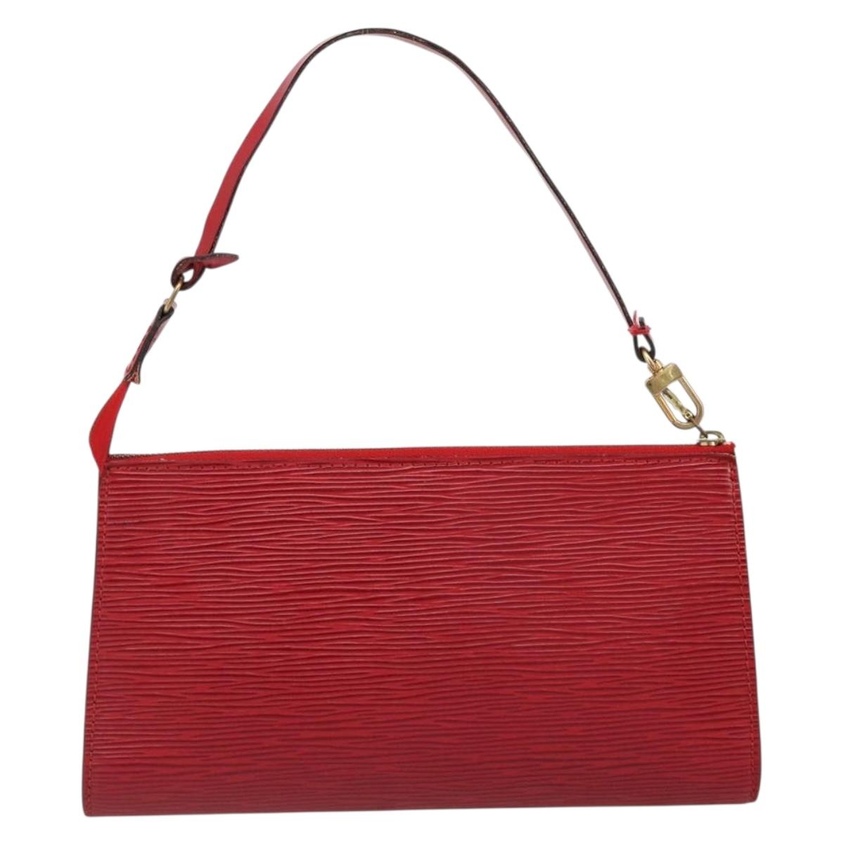 LOUIS VUITTON Epi Pochette Accessoires Pouch Red M52947 LV Auth 184334 - Jerrillo image 2