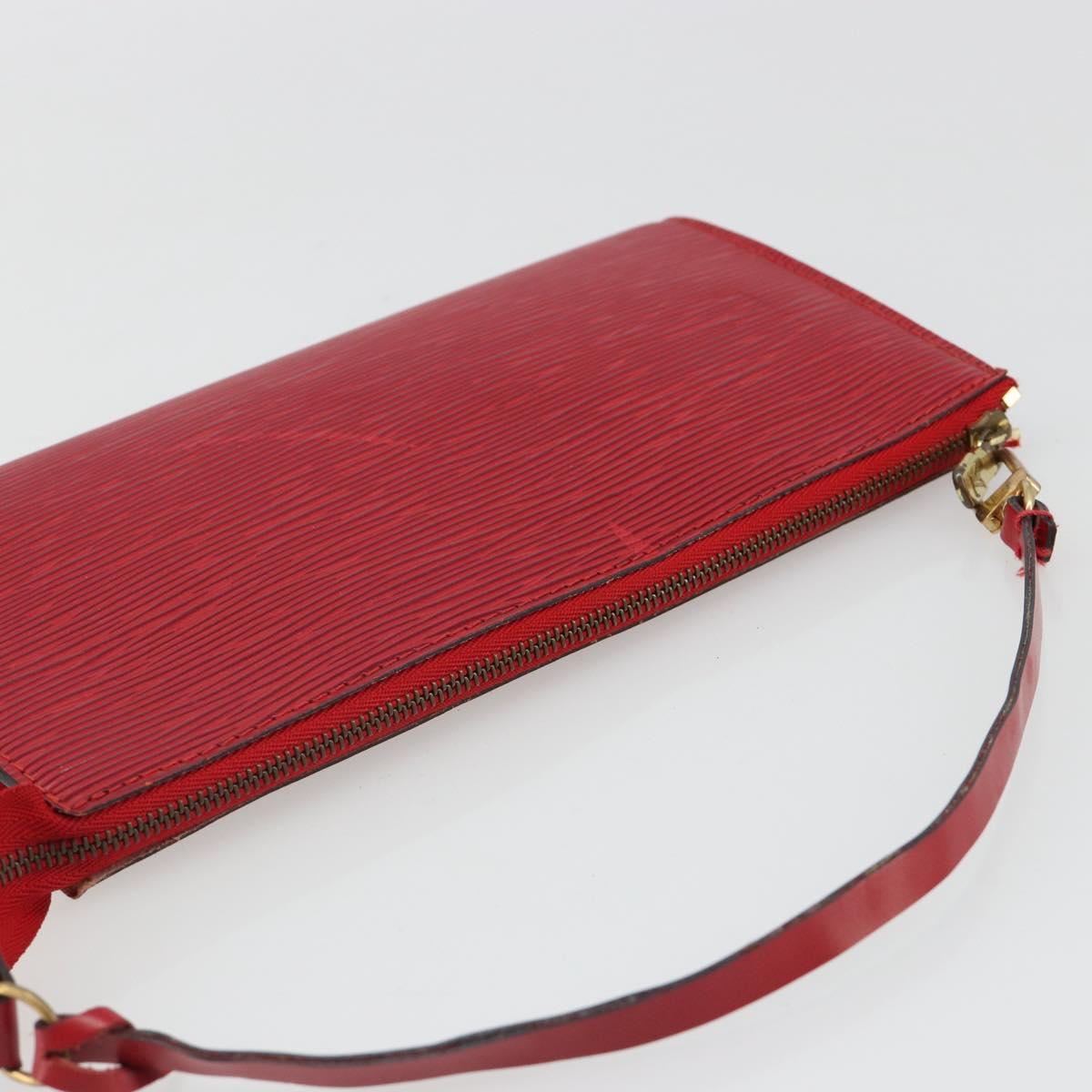 LOUIS VUITTON Epi Pochette Accessoires Pouch Red M52947 LV Auth 184334 - Jerrillo image 6