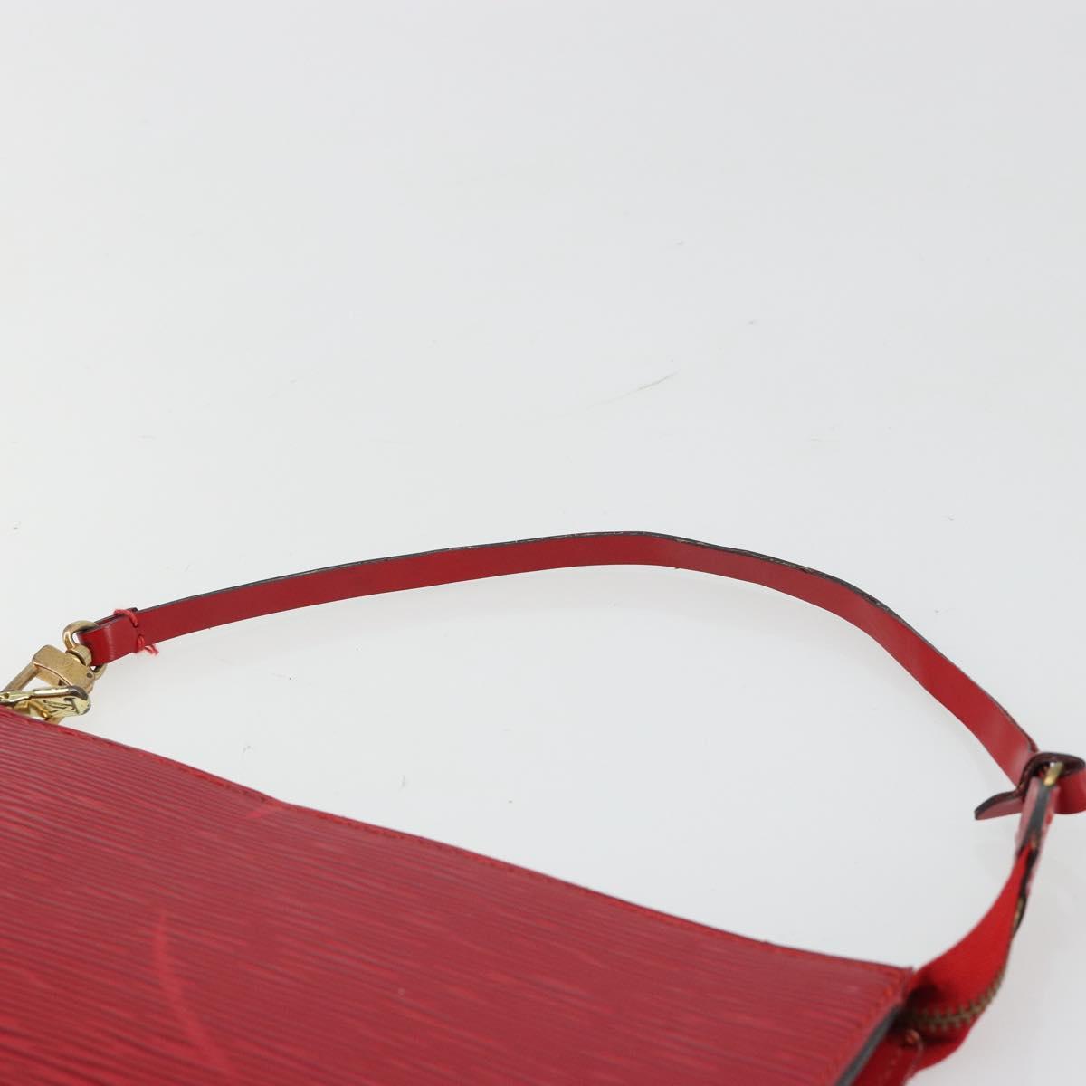 LOUIS VUITTON Epi Pochette Accessoires Pouch Red M52947 LV Auth 184334 - Jerrillo image 8