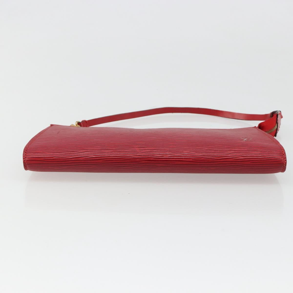 LOUIS VUITTON Epi Pochette Accessoires Pouch Red M52947 LV Auth 184334 - Jerrillo image 5