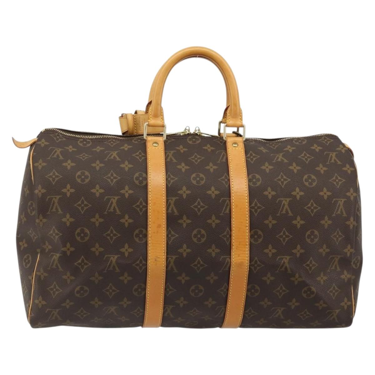 LOUIS VUITTON Monogram Keepall 45 Boston Bag M41428 LV Auth 184378A - Jerrillo image 2
