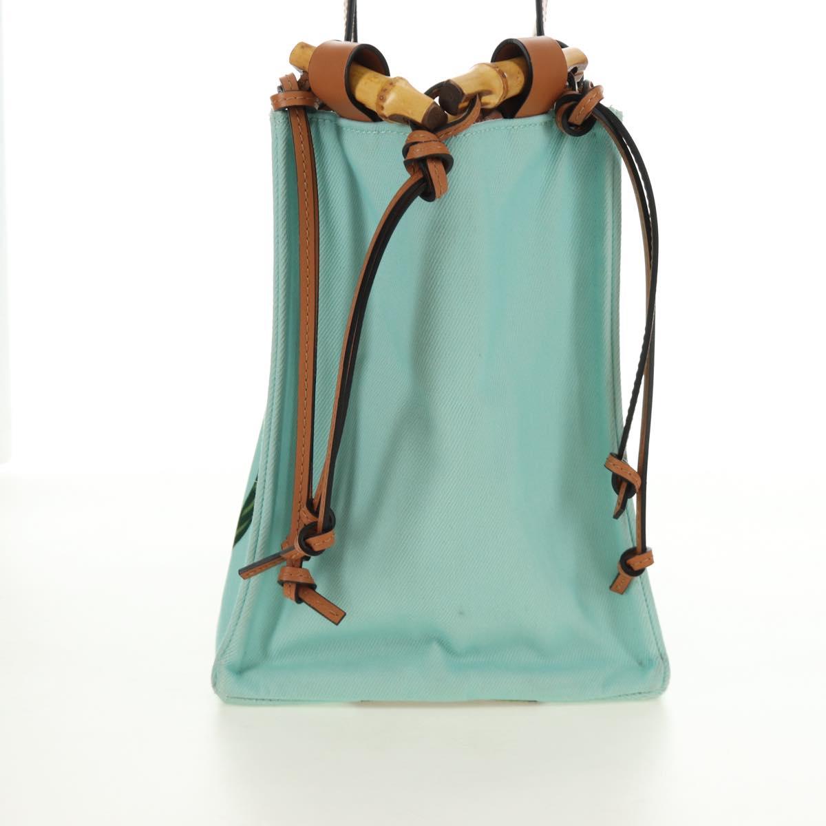 LOEWE Cushion Tote Bag Canvas Light Blue Auth 185304SM - Jerrillo image 5