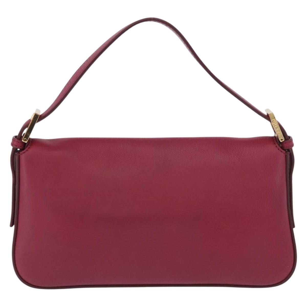 FENDI Mamma Baguette Shoulder Bag Leather Ivory Gold Auth 185734SAM - Jerrillo image 2