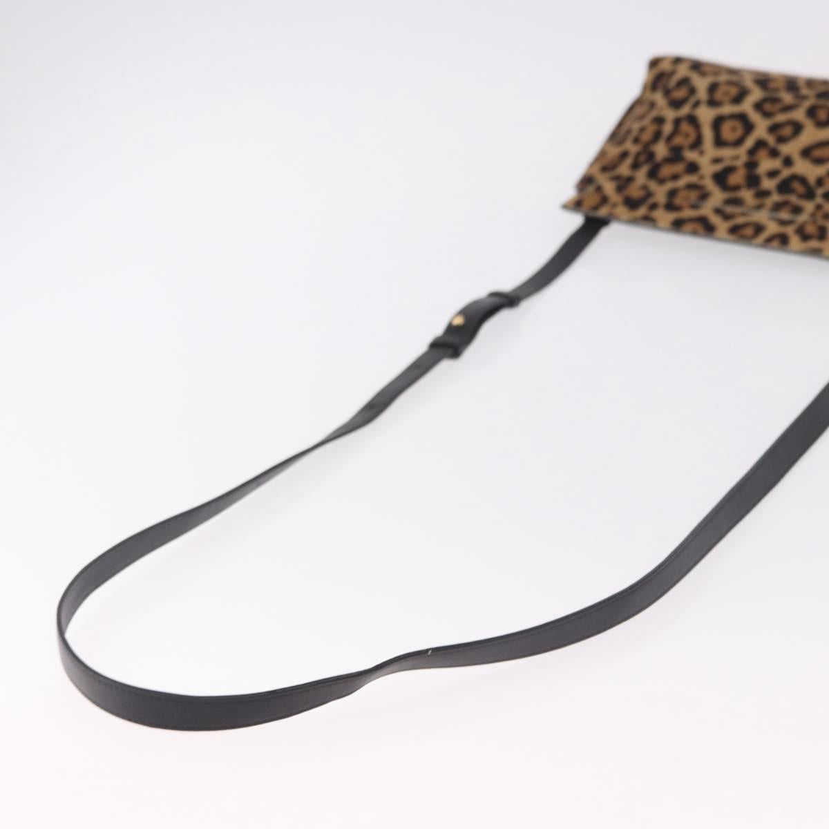 LOEWE Shoulder Bag Harako Leather Brown Gold Auth 185738A - Jerrillo image 7