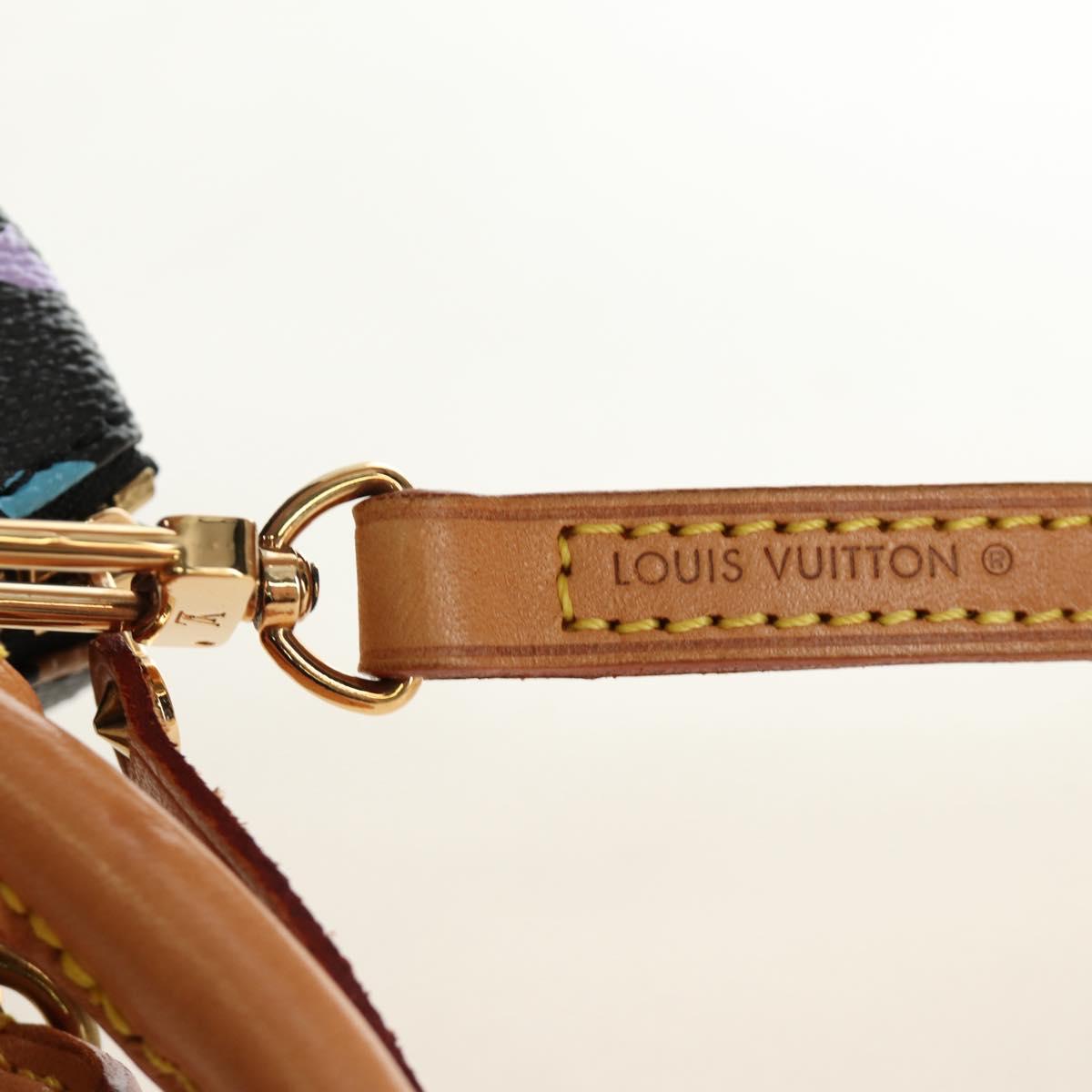 LOUIS VUITTON Monogram Multicolor Mini Speedy Bag Black M92644 Auth 185809SAM - Jerrillo image 8