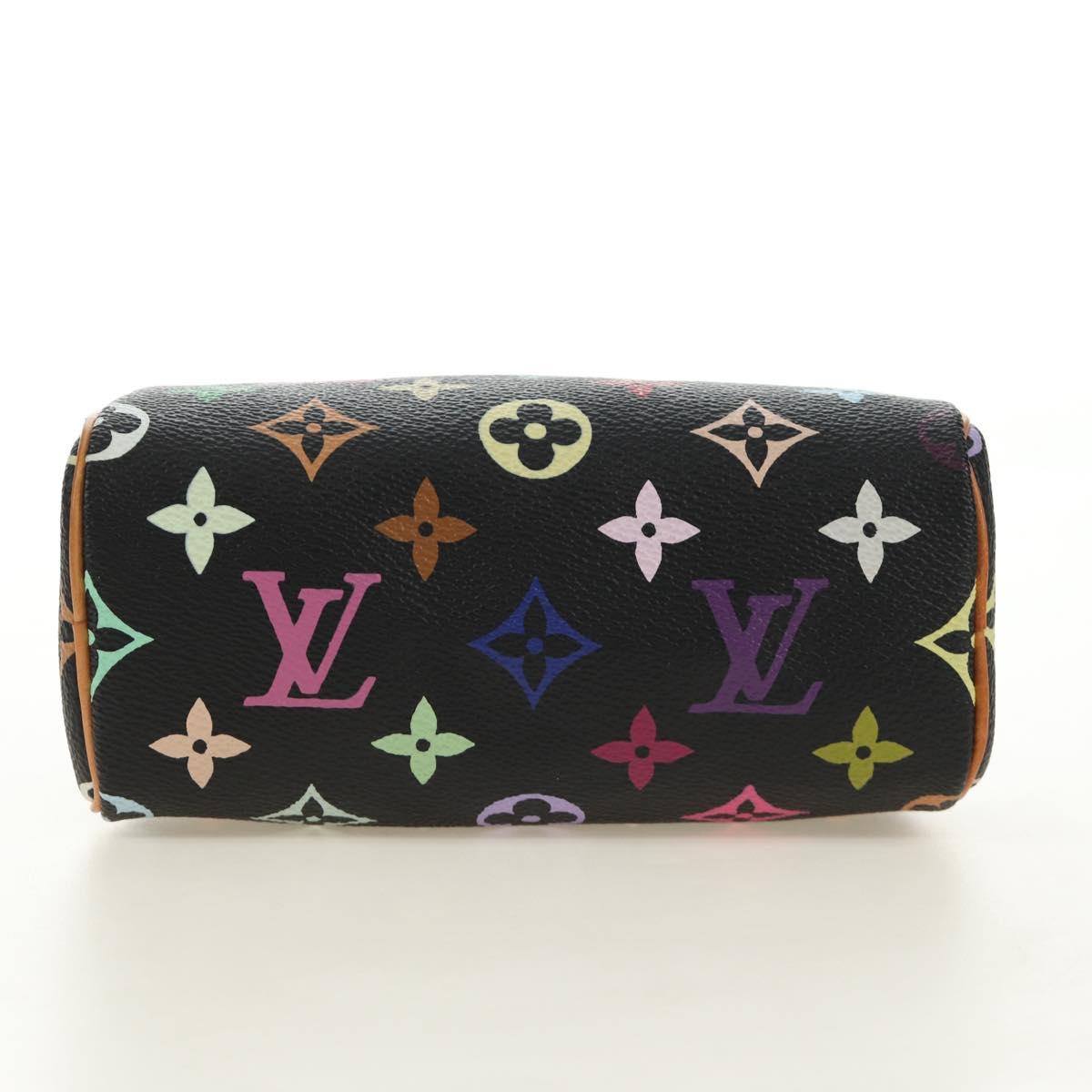 LOUIS VUITTON Monogram Multicolor Mini Speedy Bag Black M92644 Auth 185809SAM - Jerrillo image 5