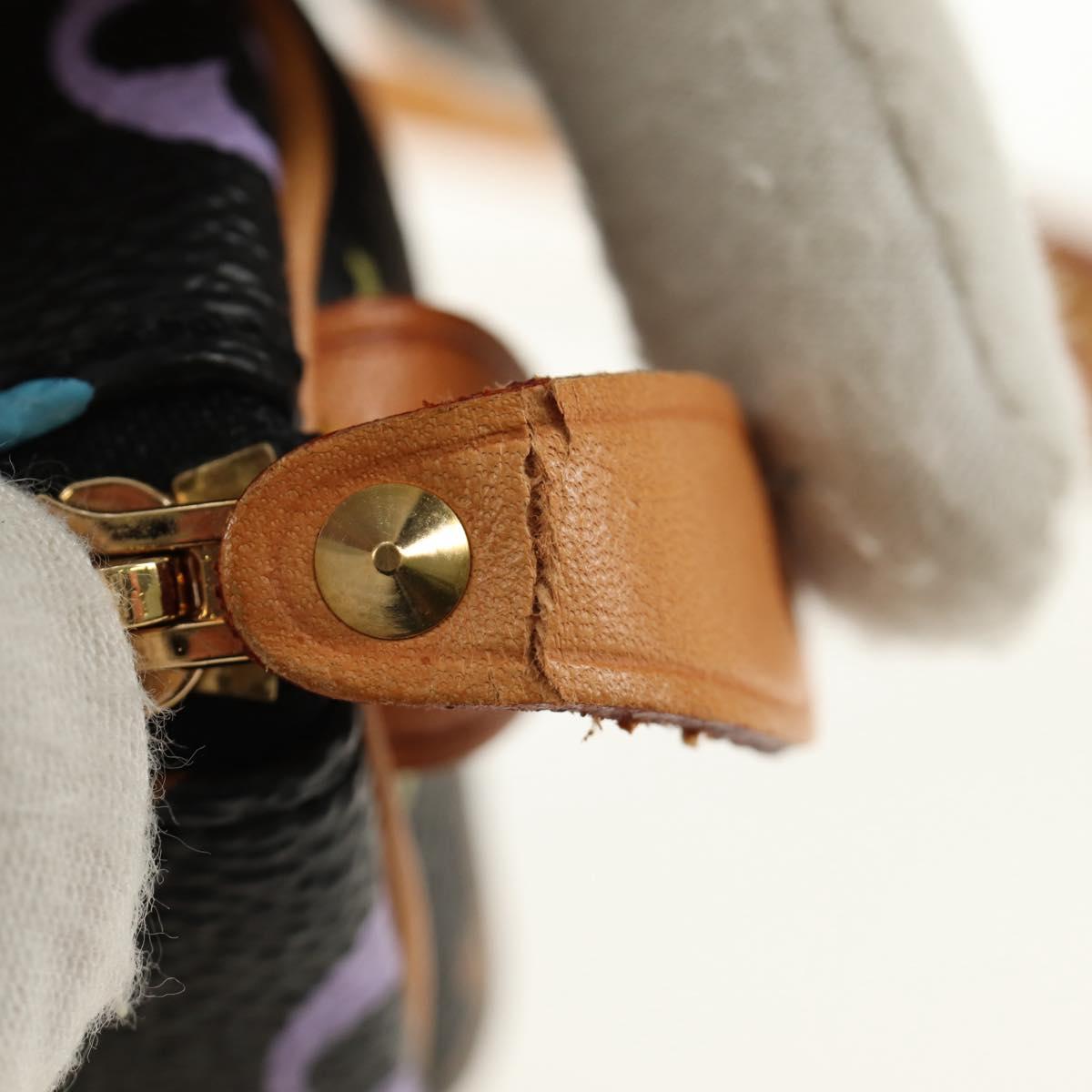 LOUIS VUITTON Monogram Multicolor Mini Speedy Bag Black M92644 Auth 185809SAM - Jerrillo image 10