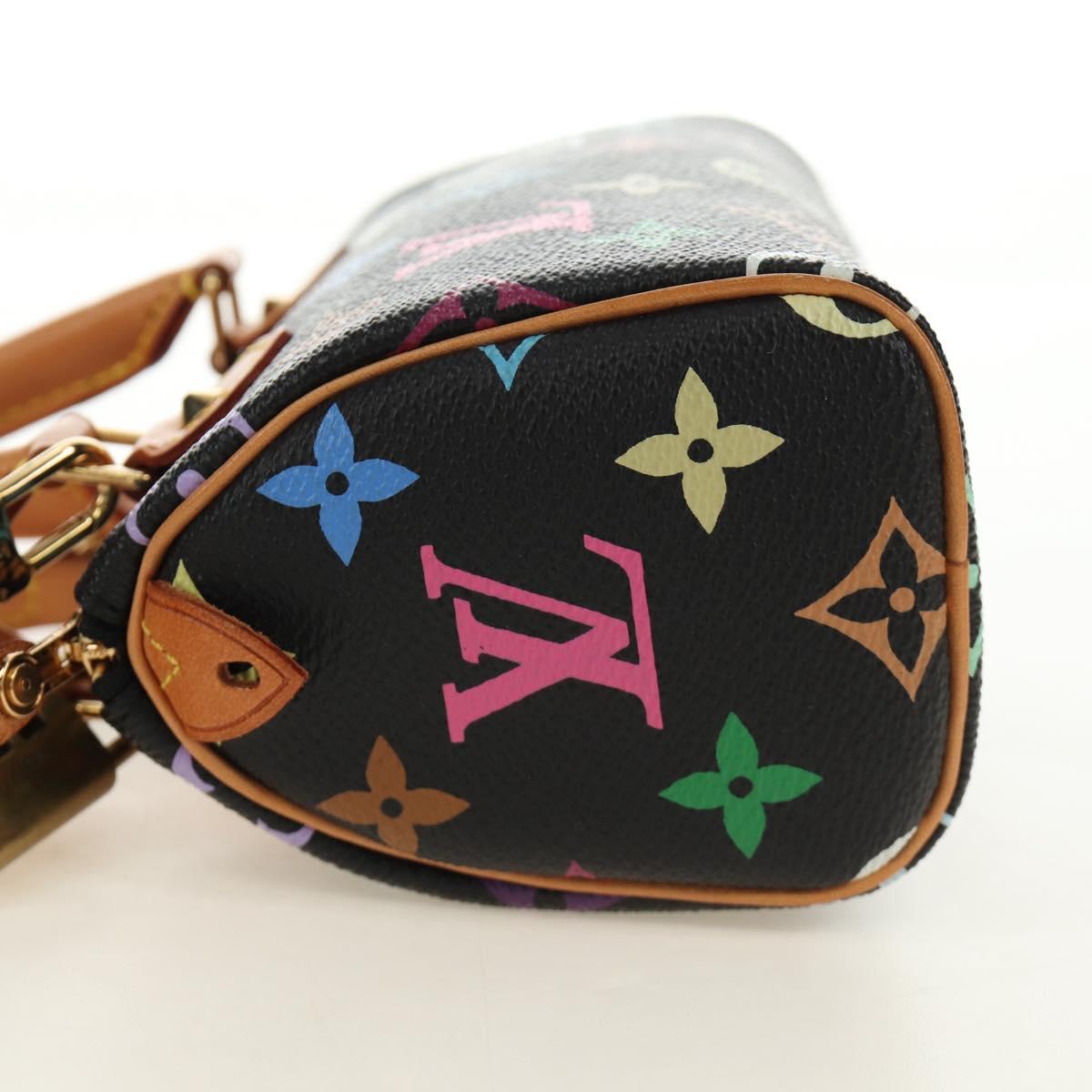 LOUIS VUITTON Monogram Multicolor Mini Speedy Bag Black M92644 Auth 185809SAM - Jerrillo image 3
