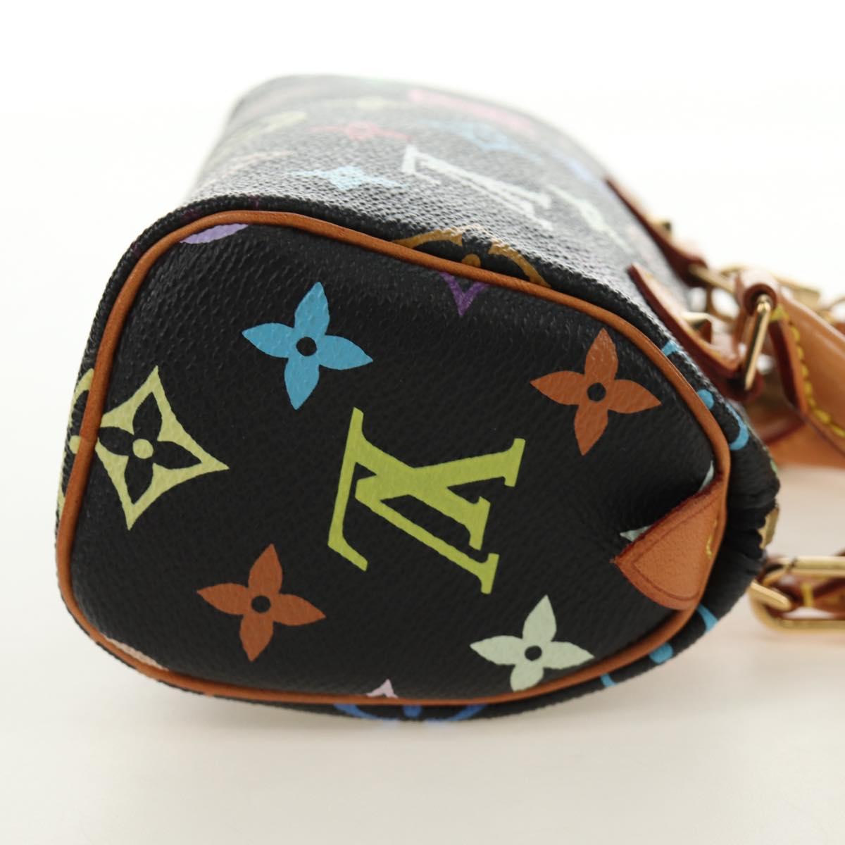 LOUIS VUITTON Monogram Multicolor Mini Speedy Bag Black M92644 Auth 185809SAM - Jerrillo image 4