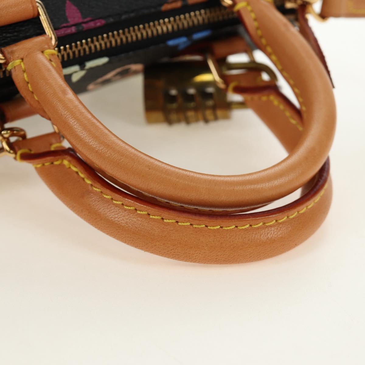 LOUIS VUITTON Monogram Multicolor Mini Speedy Bag Black M92644 Auth 185809SAM - Jerrillo image 6
