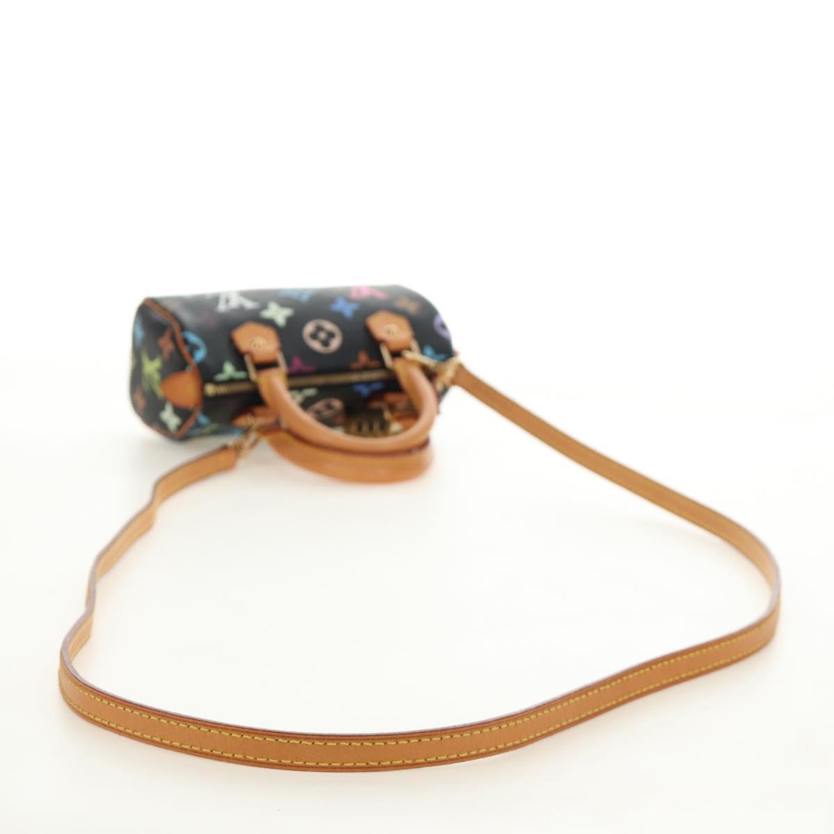 LOUIS VUITTON Monogram Multicolor Mini Speedy Bag Black M92644 Auth 185809SAM - Jerrillo image 7