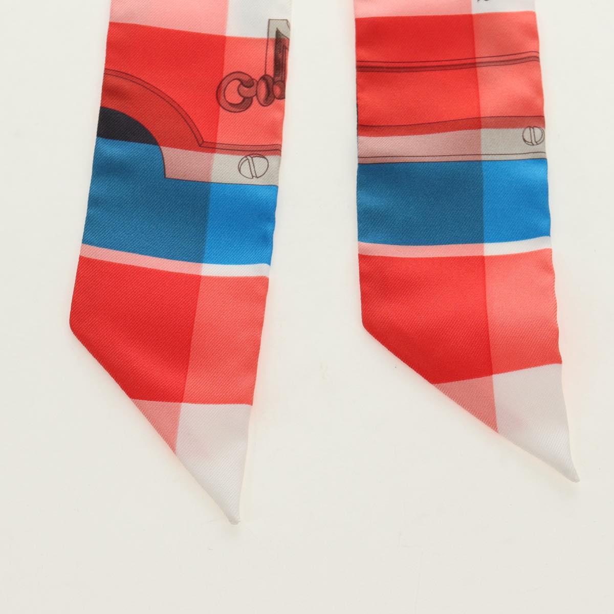 HERMES Twilly Scarf Silk Red Auth 185842M - Jerrillo image 2