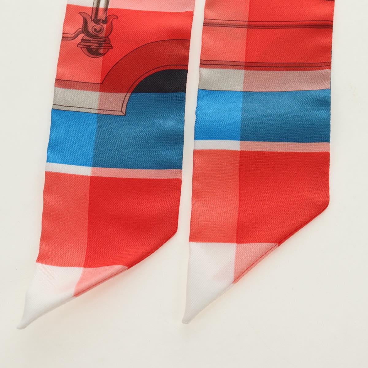 HERMES Twilly Scarf Silk Red Auth 185842M - Jerrillo image 7
