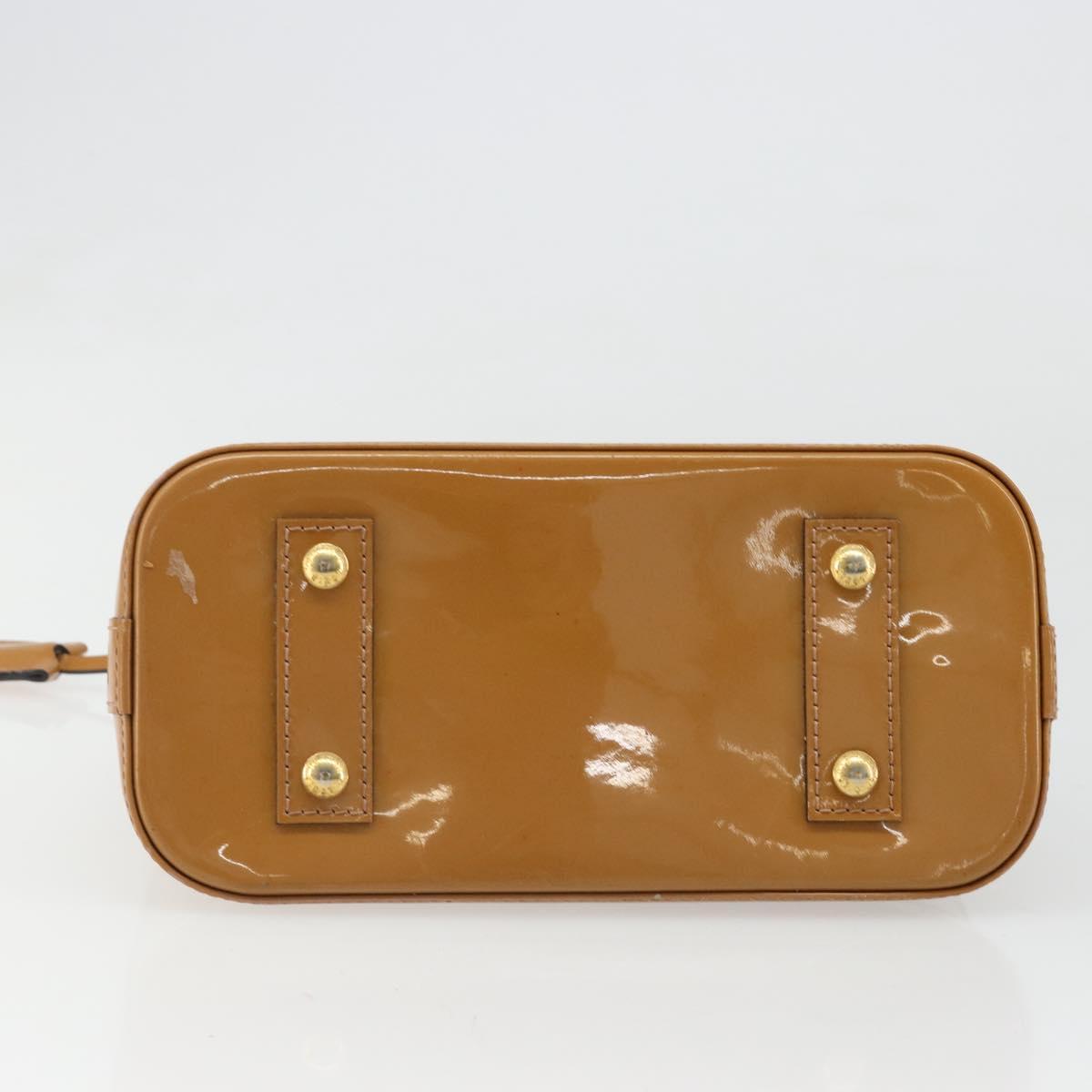 LOUIS VUITTON Monogram Vernis Alma BB Bag 2way Beige Poodle M91752 Auth 185938 - Jerrillo image 5