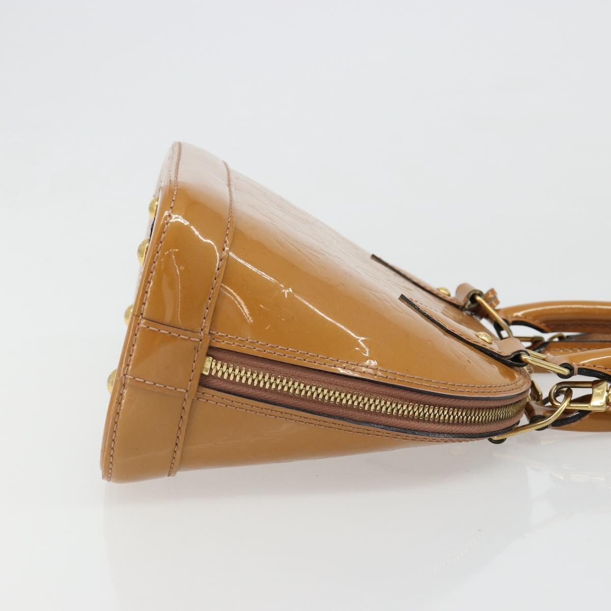 LOUIS VUITTON Monogram Vernis Alma BB Bag 2way Beige Poodle M91752 Auth 185938 - Jerrillo image 3