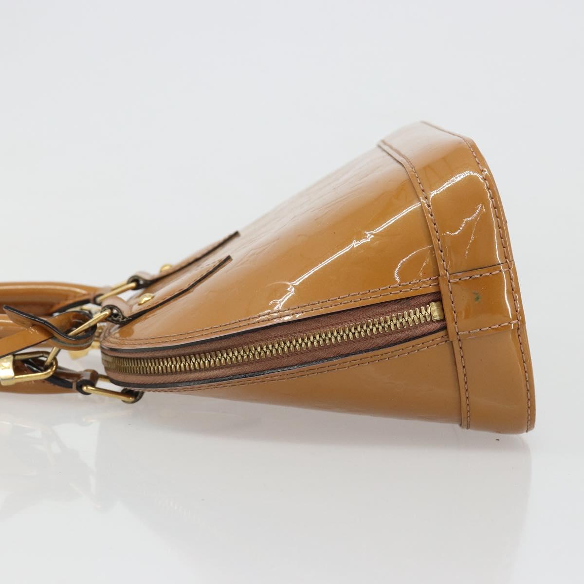 LOUIS VUITTON Monogram Vernis Alma BB Bag 2way Beige Poodle M91752 Auth 185938 - Jerrillo image 4