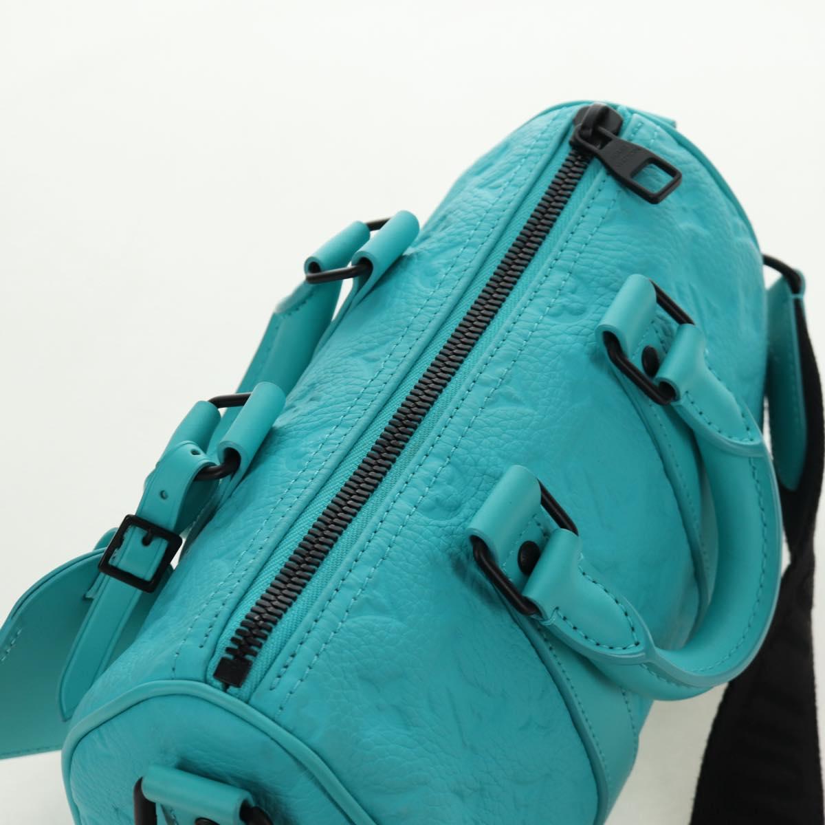 LOUIS VUITTON Taurillon Clemence Keepall Bandouliere 25 Bag M11996 Auth 185940SM - Jerrillo image 6