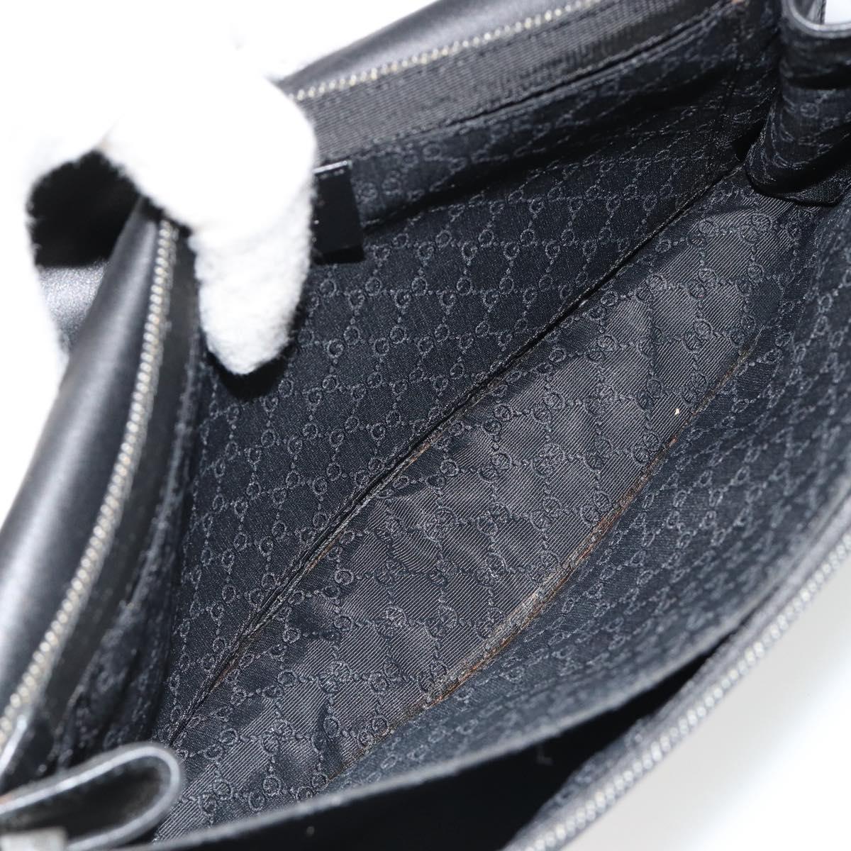 GUCCI Accessory Pouch Denim Black Silver 01235 Auth 185948A - Jerrillo image 10