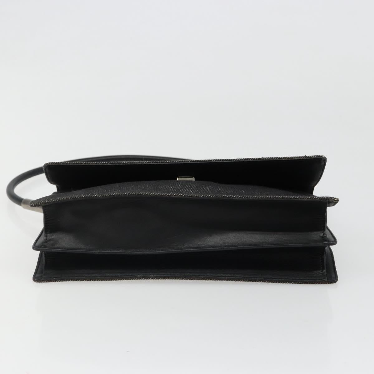 GUCCI Accessory Pouch Denim Black Silver 01235 Auth 185948A - Jerrillo image 5