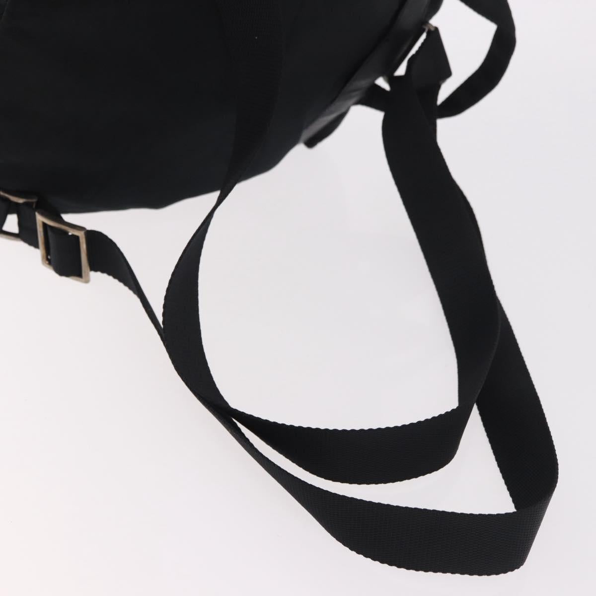 PRADA Backpack Nylon Black Silver Auth 185957 - Jerrillo image 9