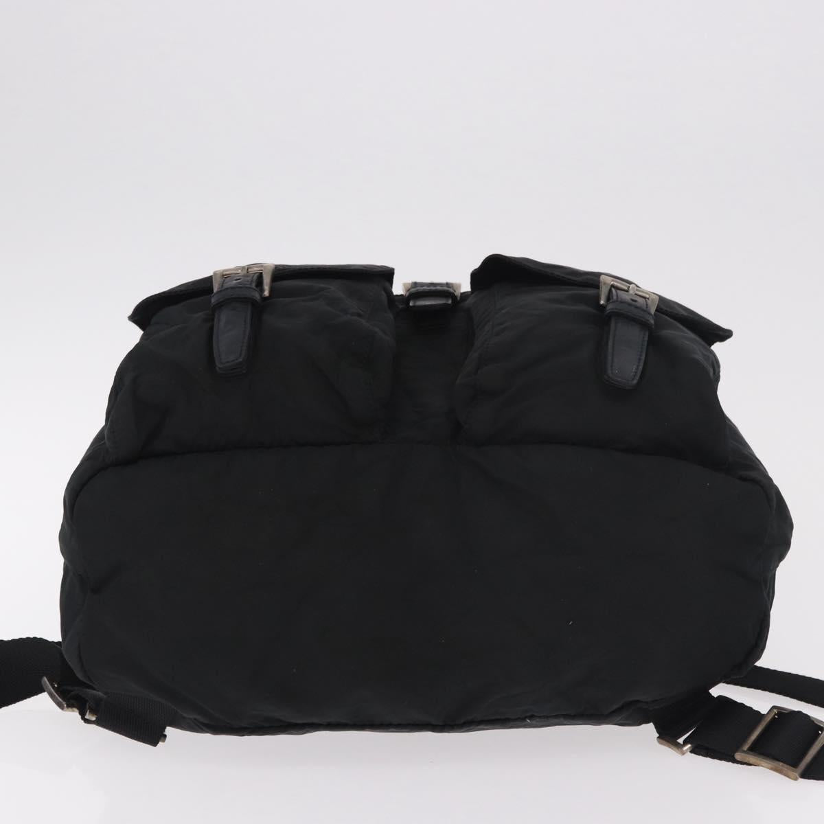 PRADA Backpack Nylon Black Silver Auth 185957 - Jerrillo image 5