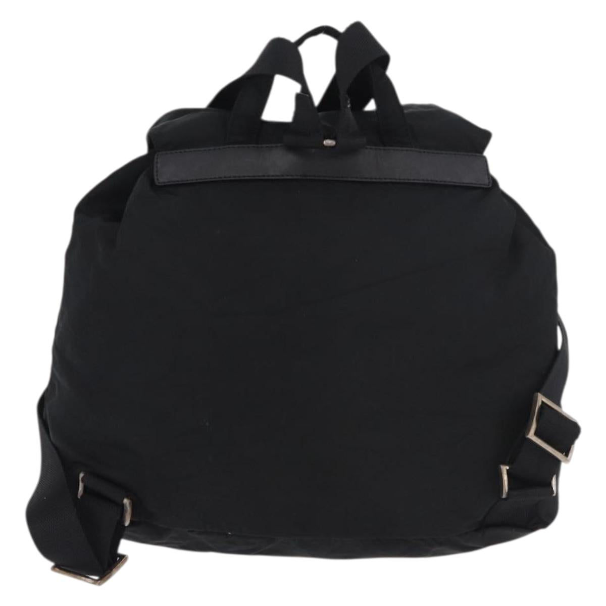 PRADA Backpack Nylon Black Silver Auth 185957 - Jerrillo image 2