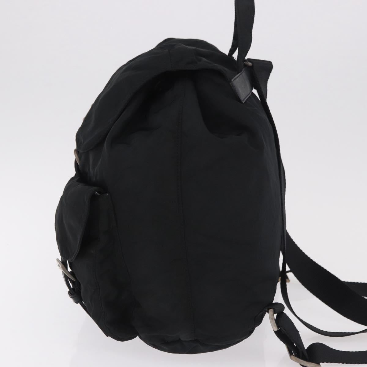 PRADA Backpack Nylon Black Silver Auth 185957 - Jerrillo image 3