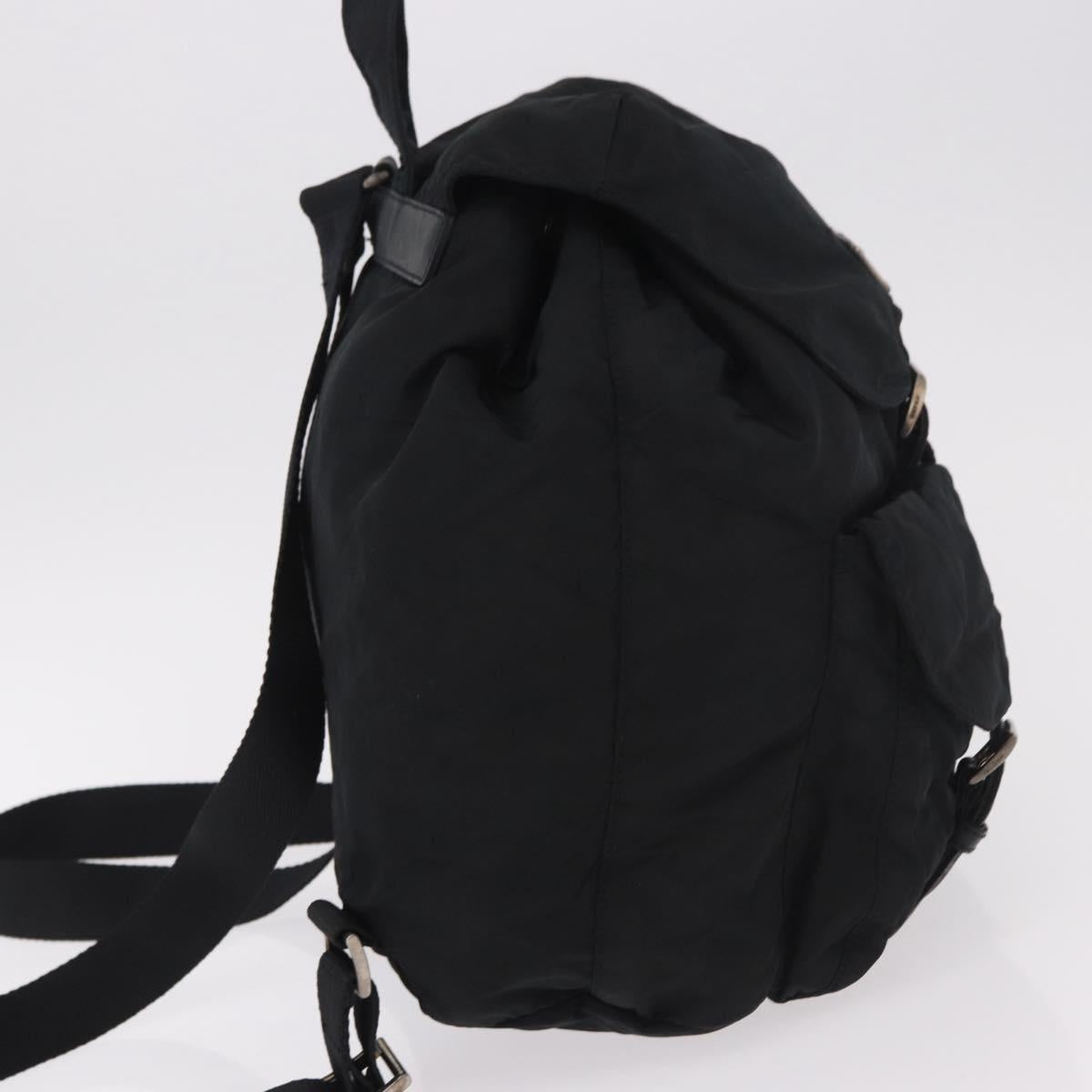 PRADA Backpack Nylon Black Silver Auth 185957 - Jerrillo image 4