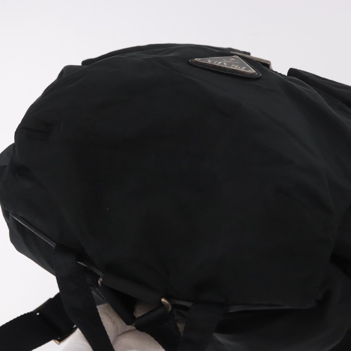 PRADA Backpack Nylon Black Silver Auth 185957 - Jerrillo image 6