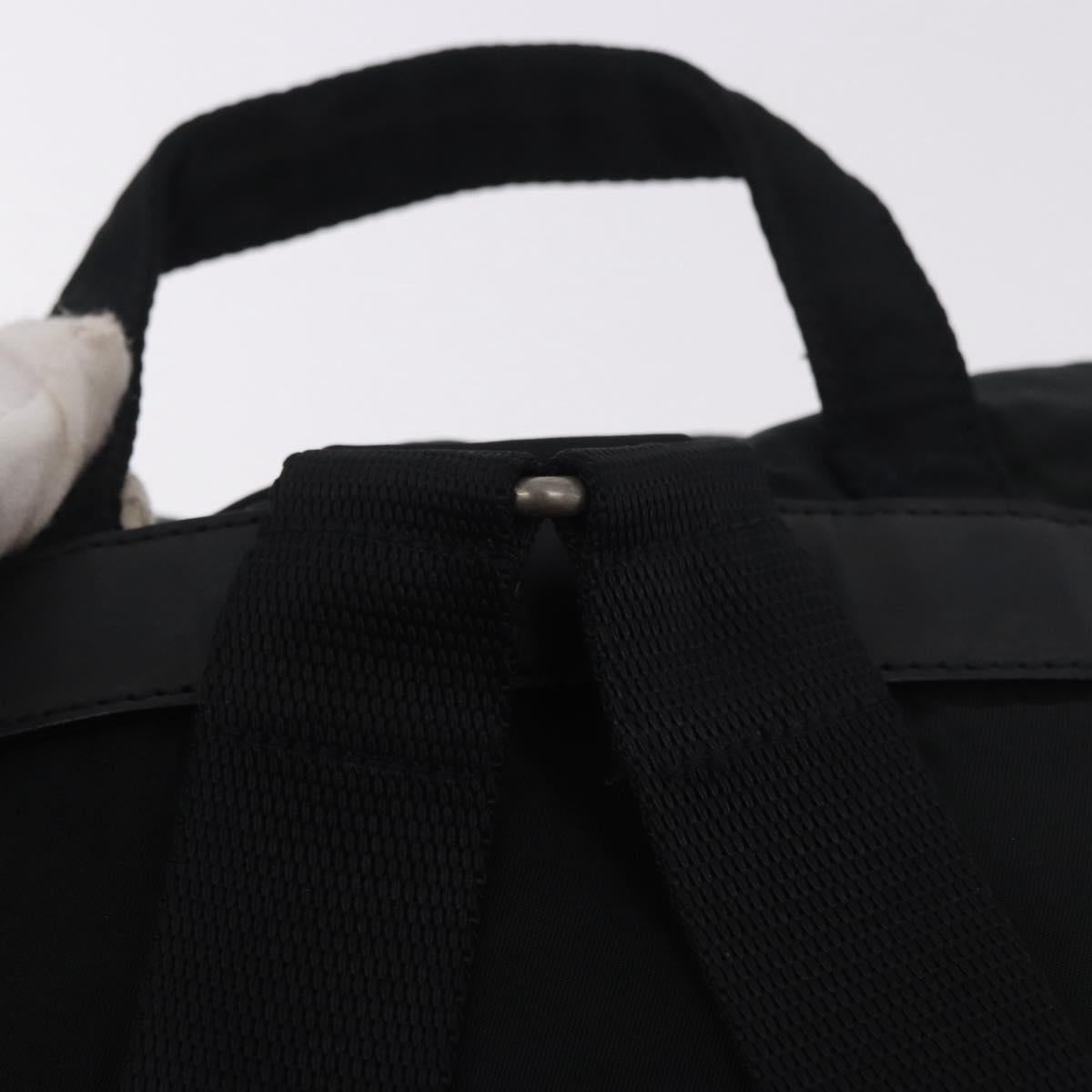 PRADA Backpack Nylon Black Silver Auth 185957 - Jerrillo image 8