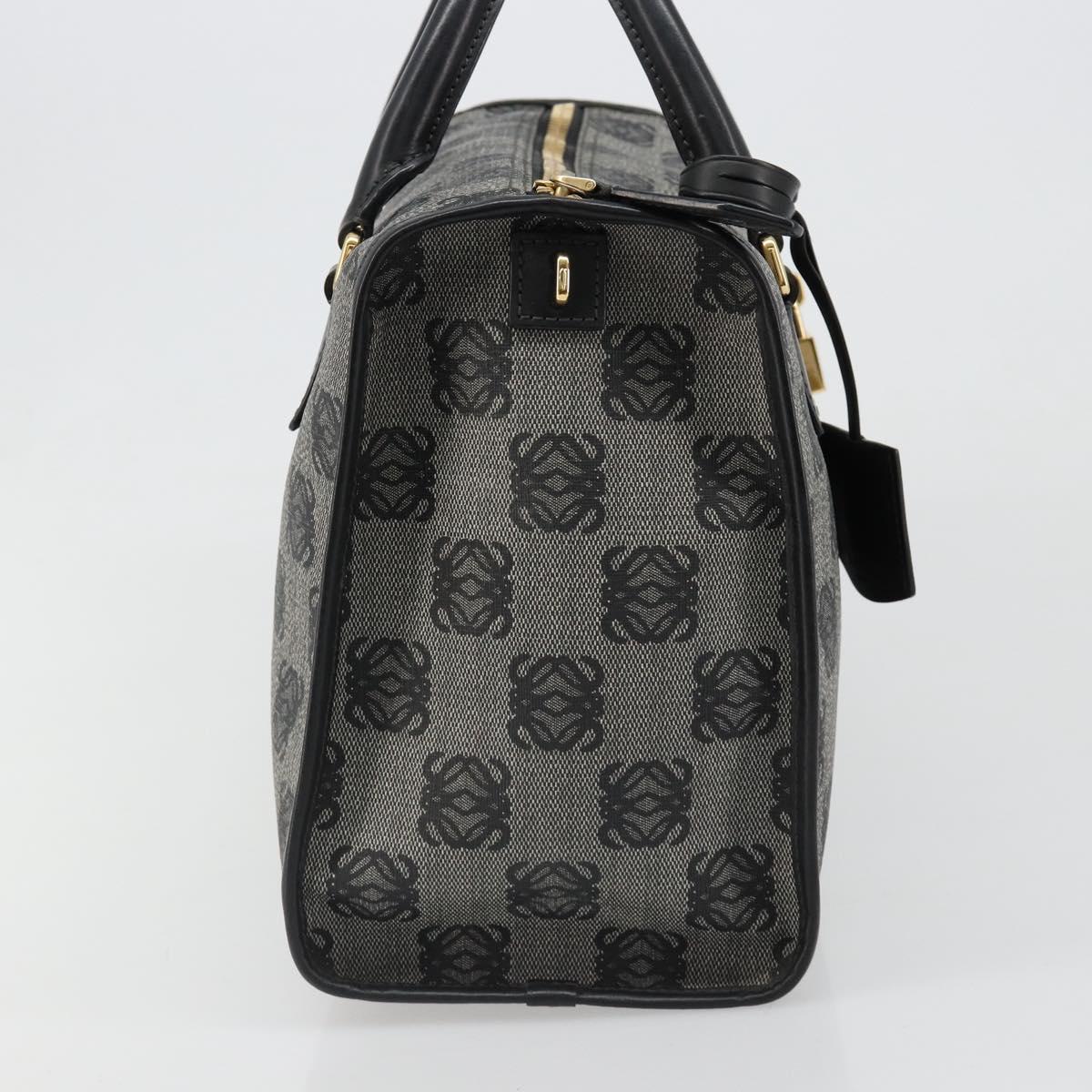 LOEWE Anagram Amazona 36 Hand Bag PVC Black Gold Auth 186081A - Jerrillo image 4