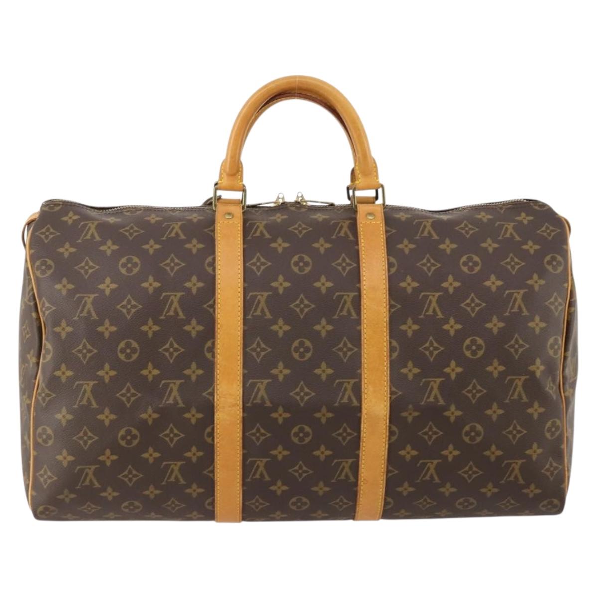 LOUIS VUITTON Monogram Keepall 50 Boston Bag M41426 LV Auth 186091A - Jerrillo image 2