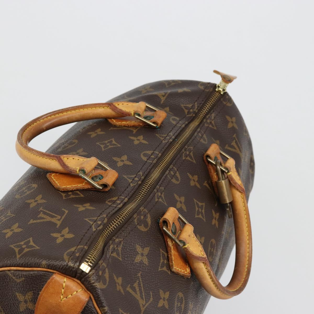 LOUIS VUITTON Monogram Speedy 35 Hand Bag M41524 LV Auth 186099A - Jerrillo image 6