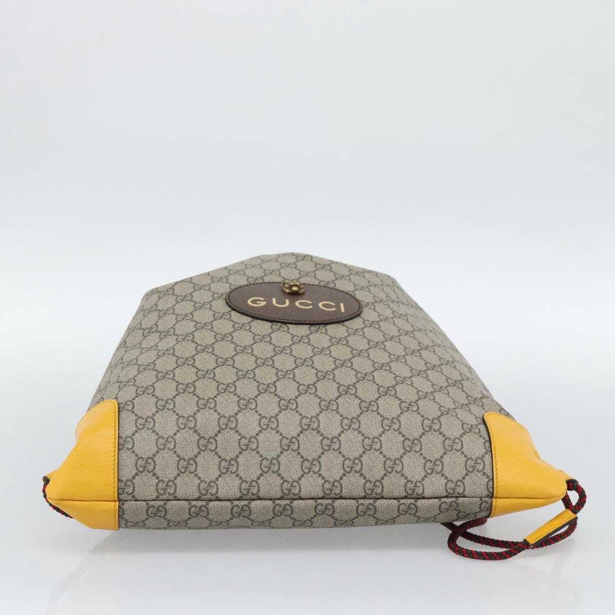 GUCCI GG Supreme Backpack PVC 2way Beige 473872 Auth 186117M - Jerrillo image 5