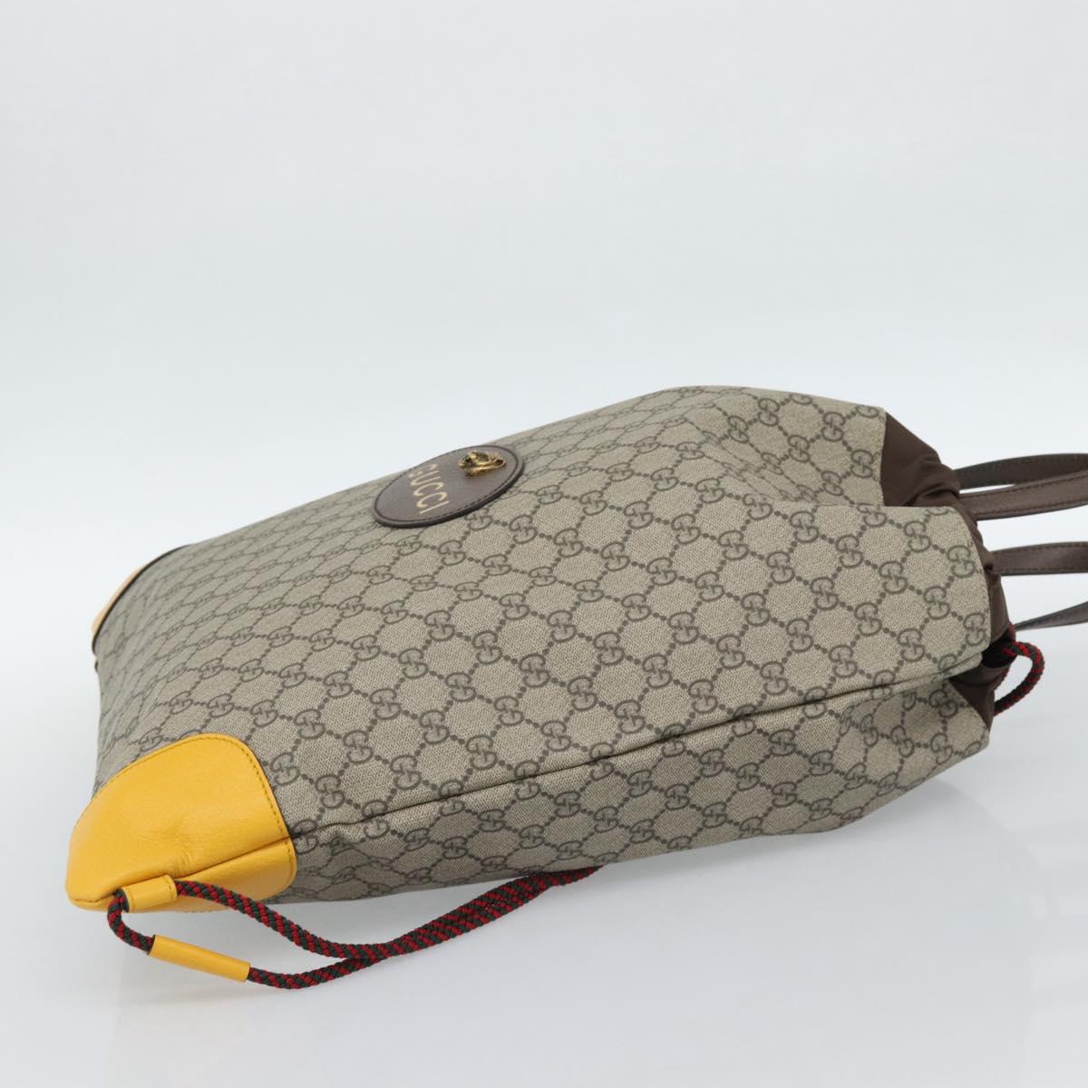 GUCCI GG Supreme Backpack PVC 2way Beige 473872 Auth 186117M - Jerrillo image 4