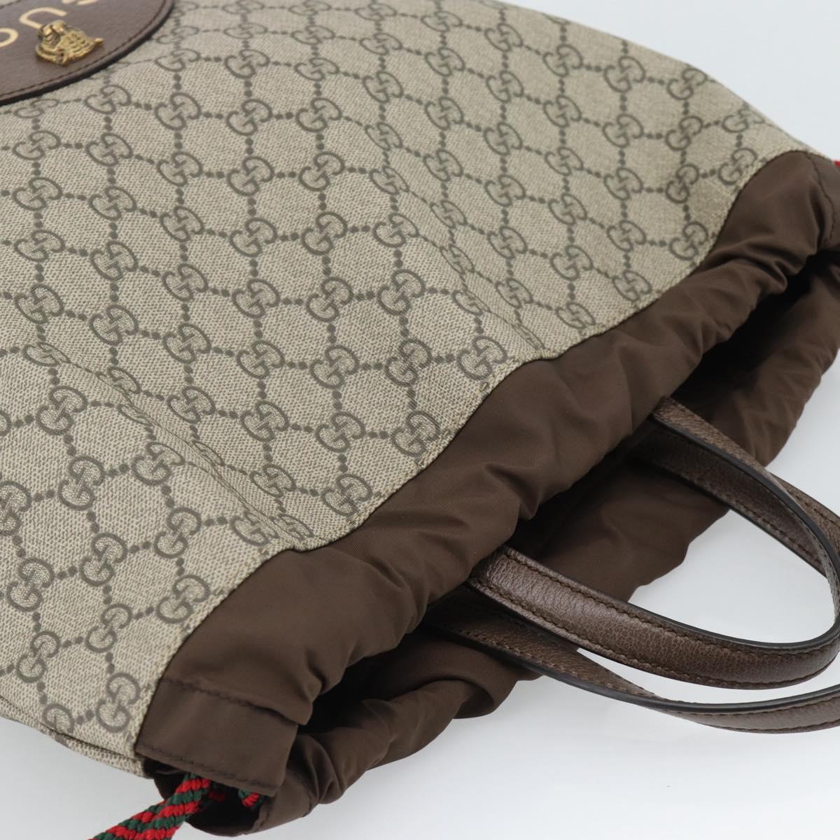 GUCCI GG Supreme Backpack PVC 2way Beige 473872 Auth 186117M - Jerrillo image 6