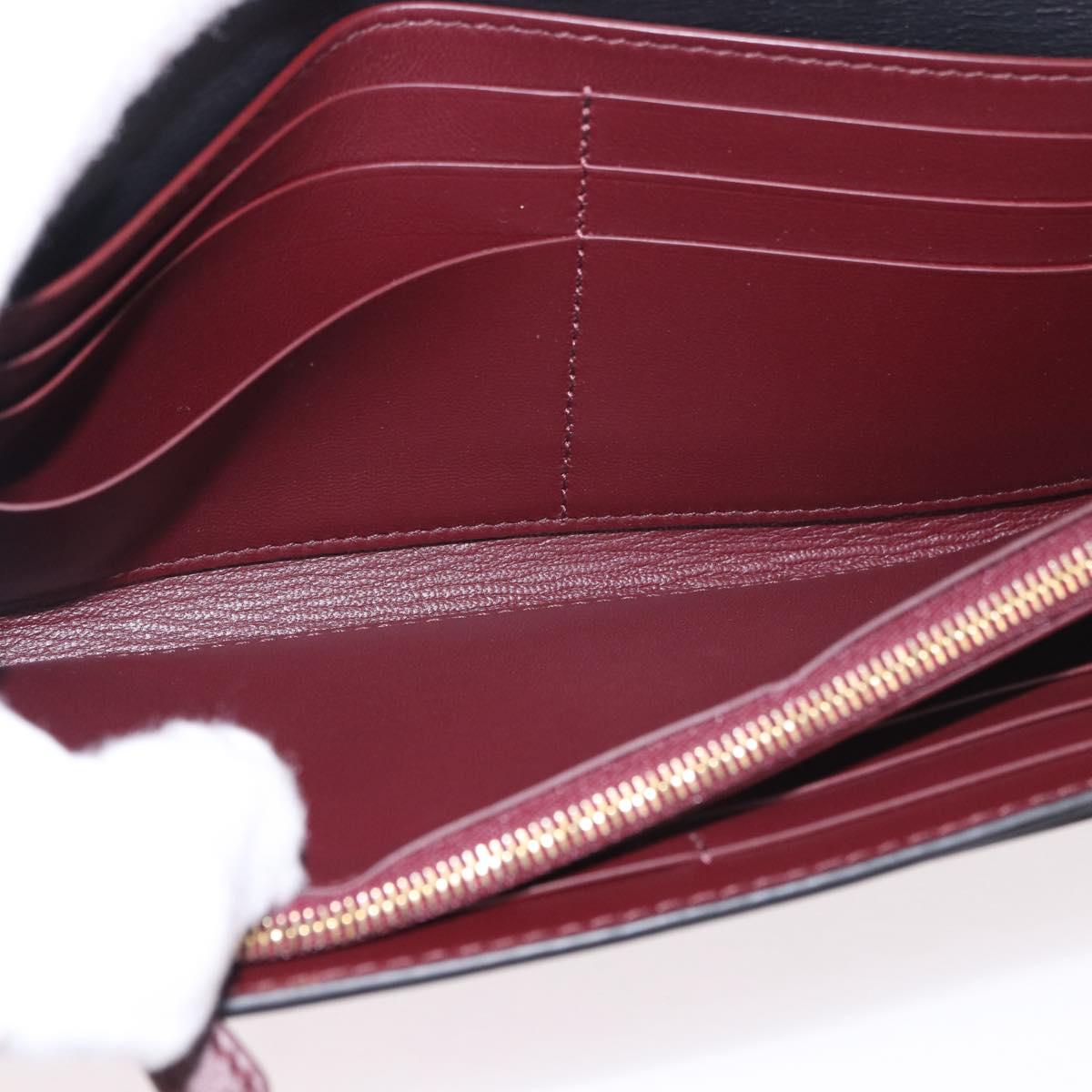 CARTIER Long Wallet Leather Black Gold Auth 186137V - Jerrillo image 9