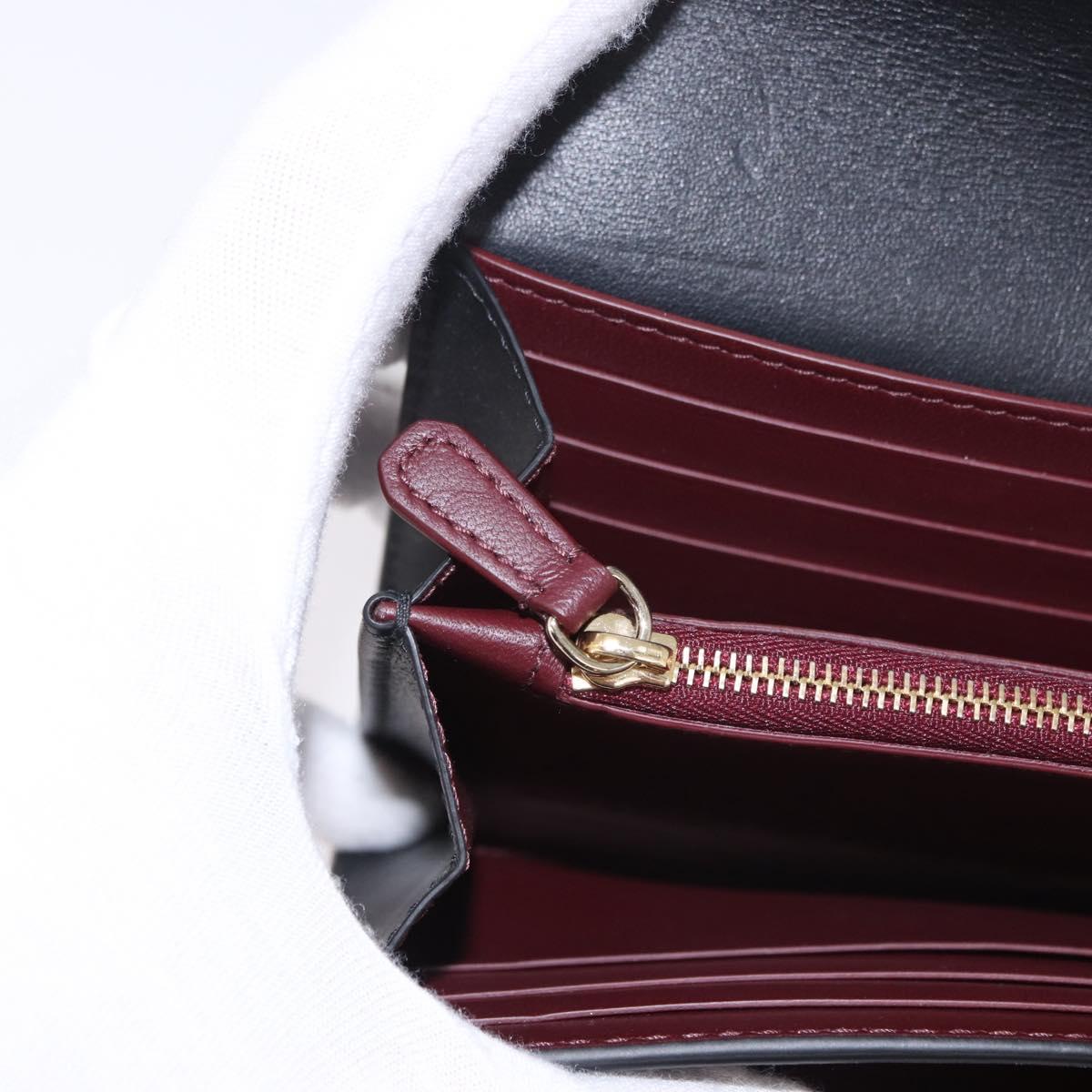 CARTIER Long Wallet Leather Black Gold Auth 186137V - Jerrillo image 10