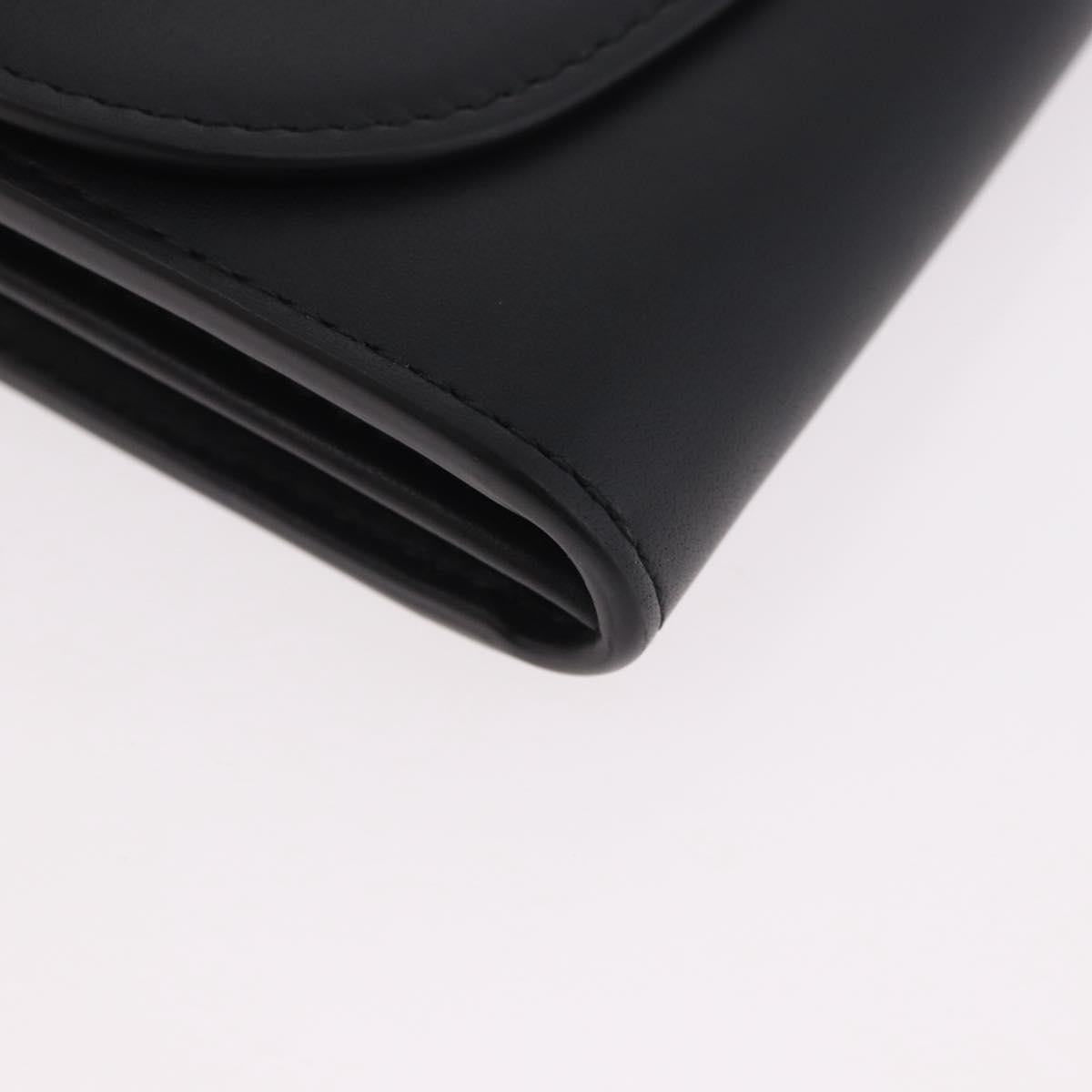 CARTIER Long Wallet Leather Black Gold Auth 186137V - Jerrillo image 7
