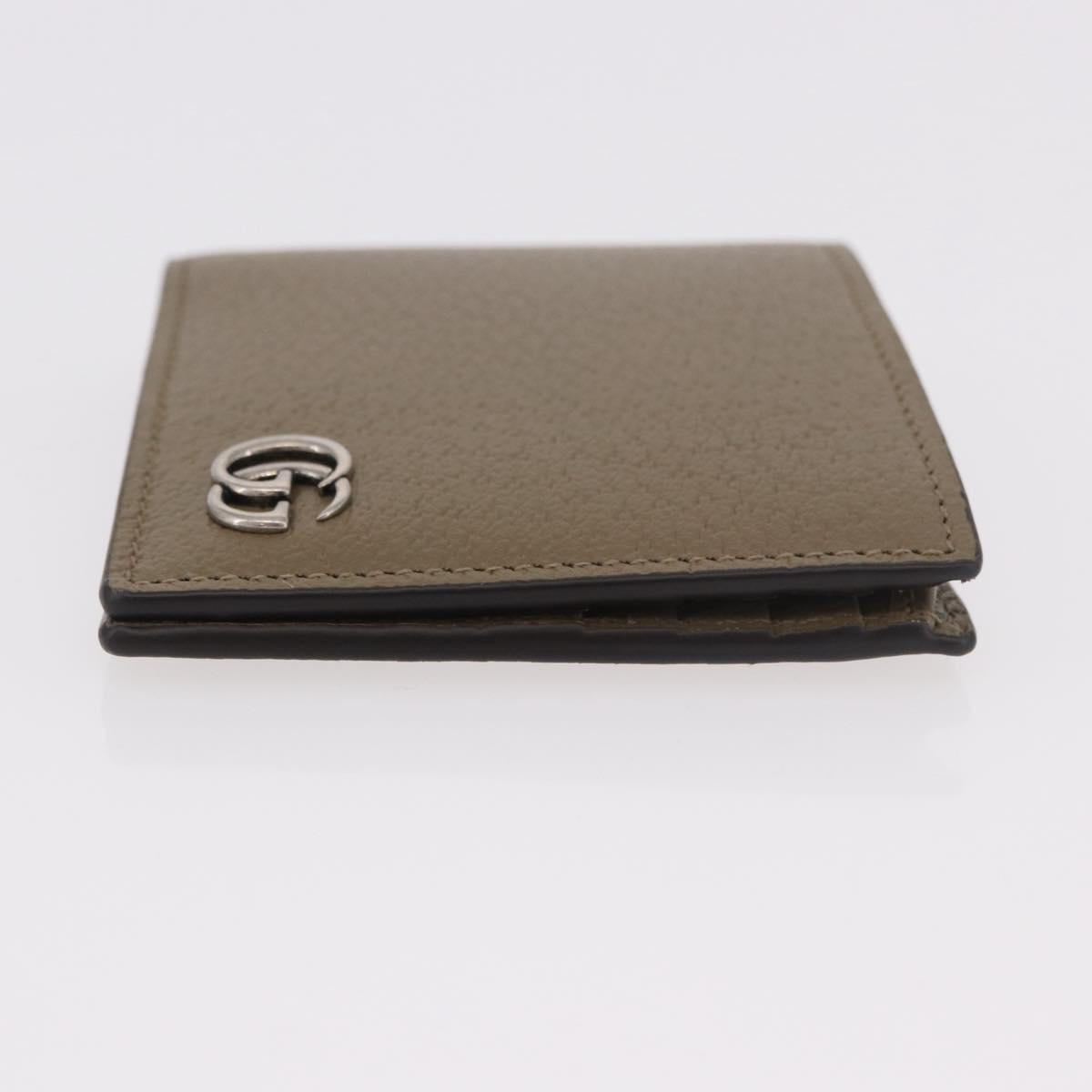 GUCCI GG Marmont Wallet Leather Beige Silver 428726 Auth 186156M - Jerrillo image 3