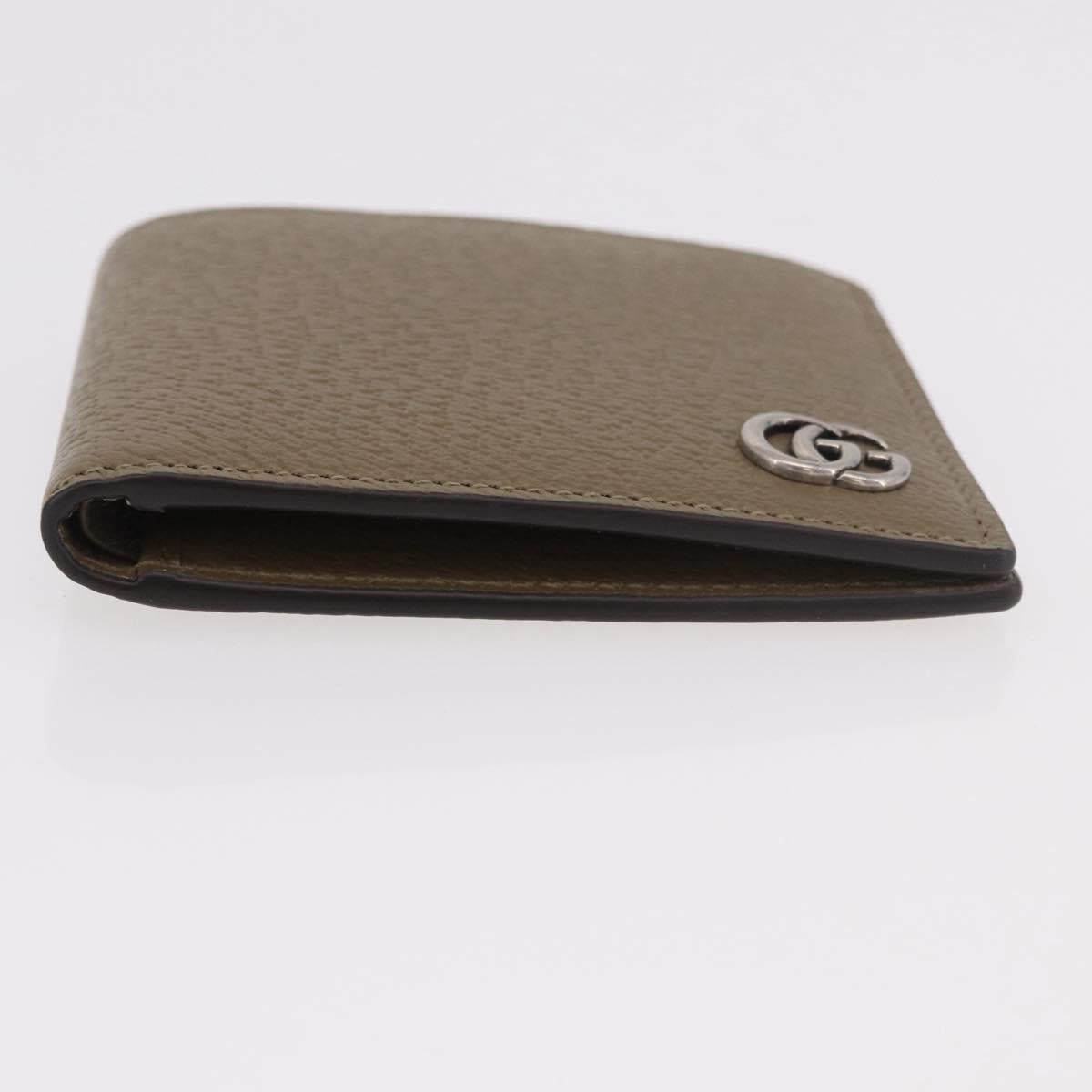 GUCCI GG Marmont Wallet Leather Beige Silver 428726 Auth 186156M - Jerrillo image 6