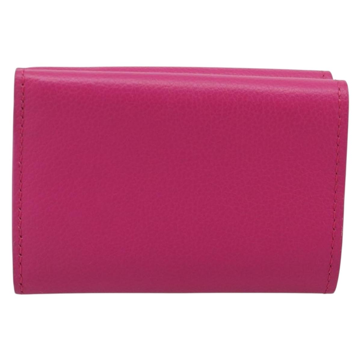 Portafoglio mini LOUIS VUITTON Portefeuille Rock in pelle rosa M81886 LV Autentico 186174M image 2